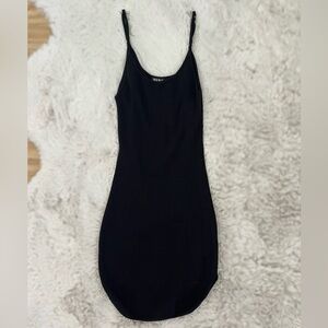 Hera Collection ribbed black dress